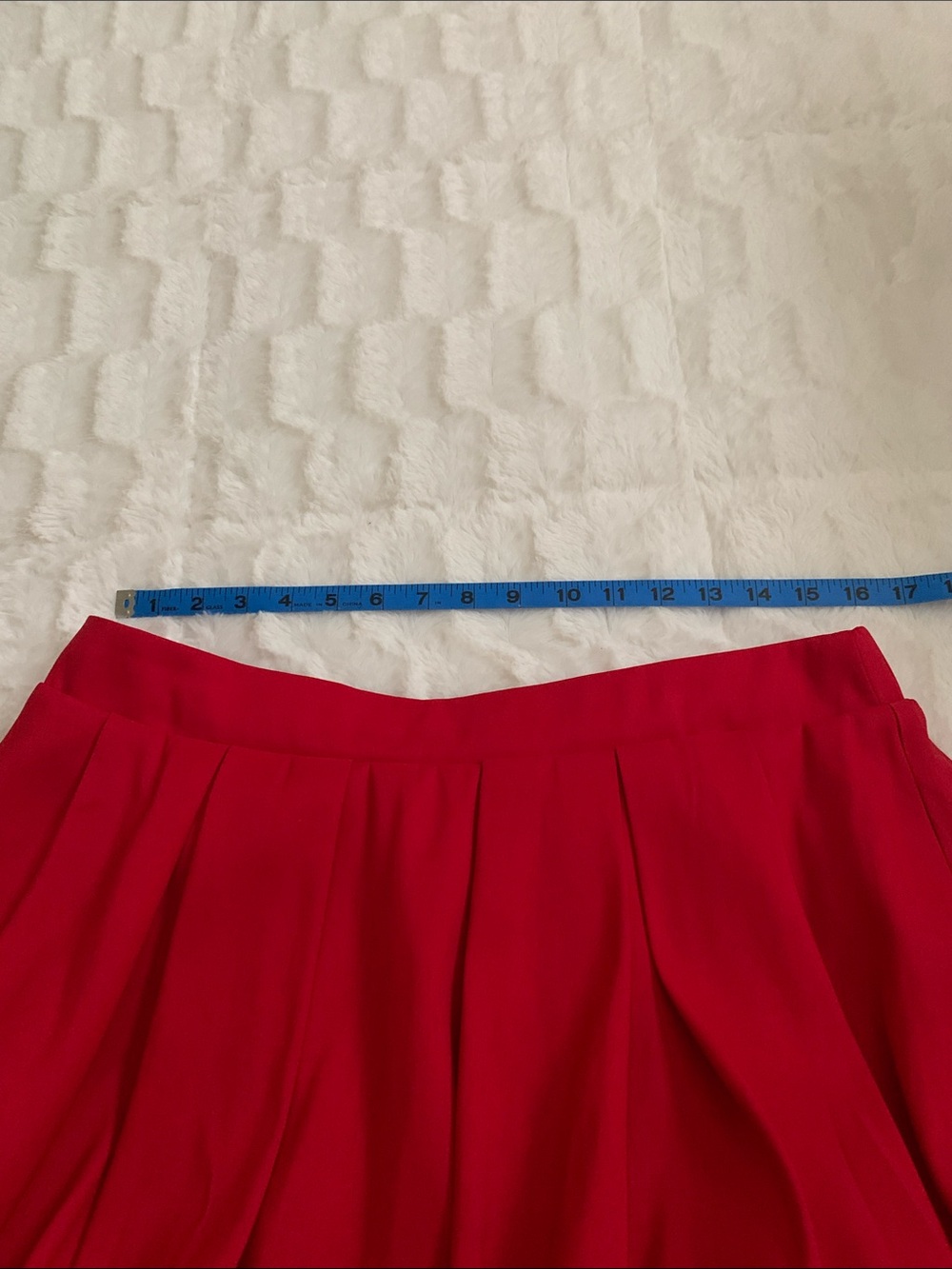a new day Red Bubble Hem Mini Skirt - Picture 4 of 7